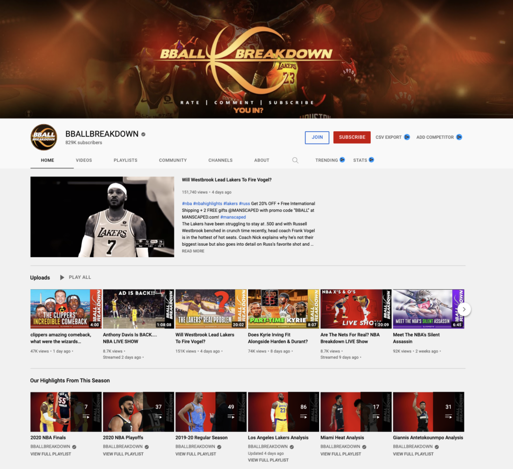 Top NBA Basketball Influencers and Youtubers - Net Influencer