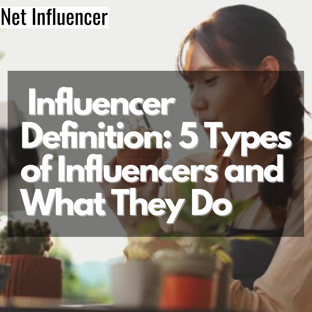 Influencer Definition: 5 Types of Influencers and What They Do - Net Influencer