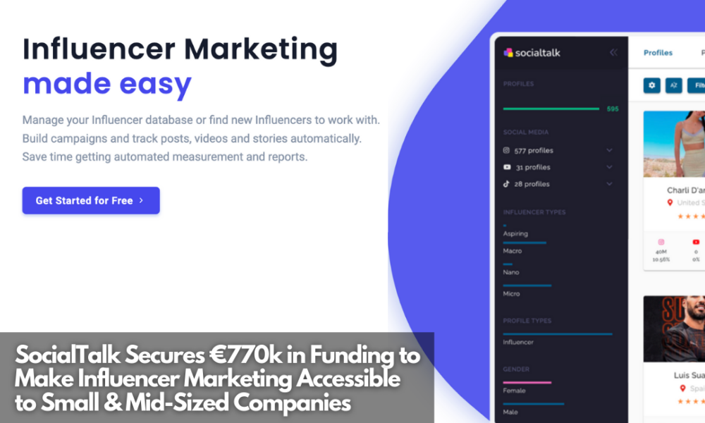 SocialTalk Secures €770k in Funding to Make Influencer Marketing Accessible to Small & Mid-Sized Companies