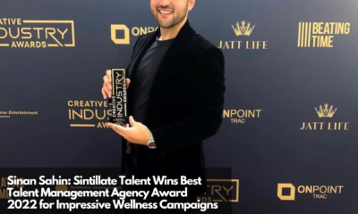 Sinan Sahin Sintillate Talent Wins Best Talent Management Agency Award 2022 for Impressive Wellness Campaigns