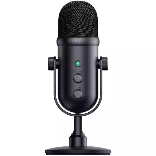 Razer Seiren V2 Pro USB Microphone for Streaming, Gaming, Recording, Podcasting on PC, Twitch, YouTube: High Pass Filter - Mic Monitoring and Gain Control