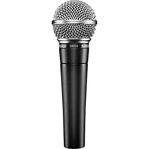 Shure SM58 Cardioid Dynamic Vocal Microphone with Pneumatic Shock Mount