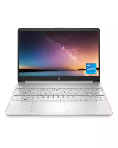 HP 15.6 Inch Laptop, Intel Iris Xe Graphics, 11th Generation Intel Core Processor, 8 GB RAM, 256 GB SSD