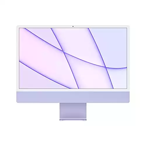 Apple 2021 iMac All-in-one Desktop Computer with M1 chip: 8-core CPU, 8-core GPU, 24-inch Retina Display, 8GB RAM, 256GB SSD Storage