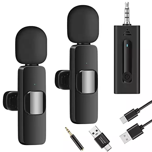 BZXZB Wireless Microphone for Camera/Computer/Laptop/MacBook/Phone