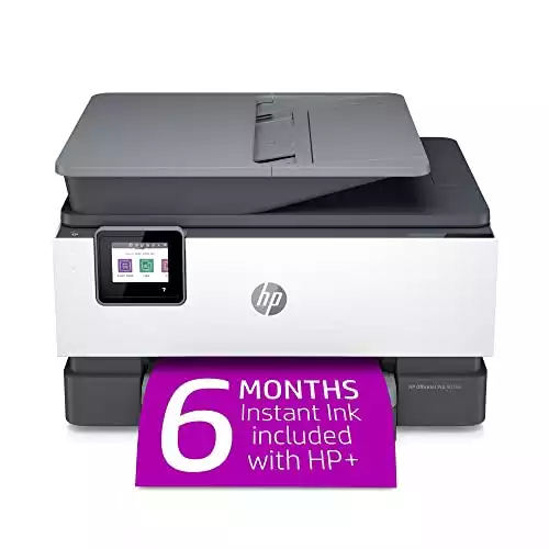 HP OfficeJet Pro 9018e Wireless Color All-in-One Printer with Bonus 6 Months Instant Ink with HP+ (1G5L5A)