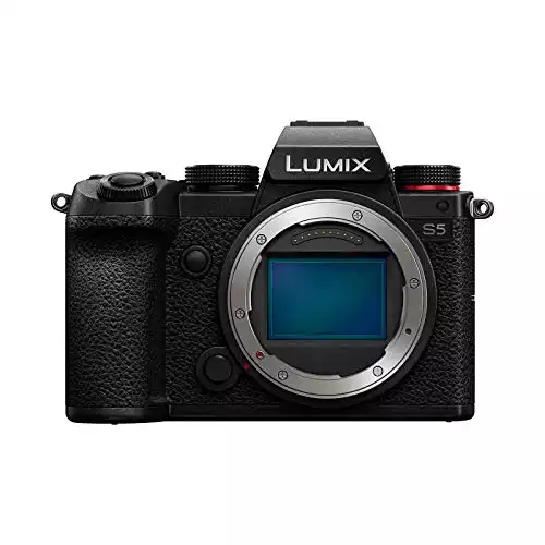 Panasonic LUMIX S5 Full Frame Mirrorless Camera, 4K 60P Video Recording with Flip Screen & WiFi