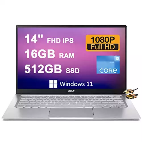 Acer (Renewed) Swift 3 14 Business Laptop 14" FHD IPS Display