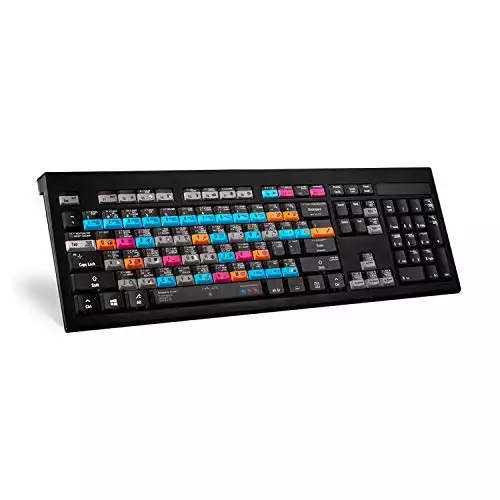 Logickeyboard Adobe Graphic Designer Astra Backlit US English Keyboard for Windows 7-10