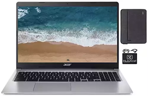 Acer 2022 Premium Chromebook 15.6" HD Laptop Light Computer Laptop, Intel Celeron N4000