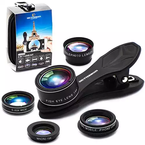 SHUTTERMOON Upgraded Phone Camera Lens Kit for iPhone