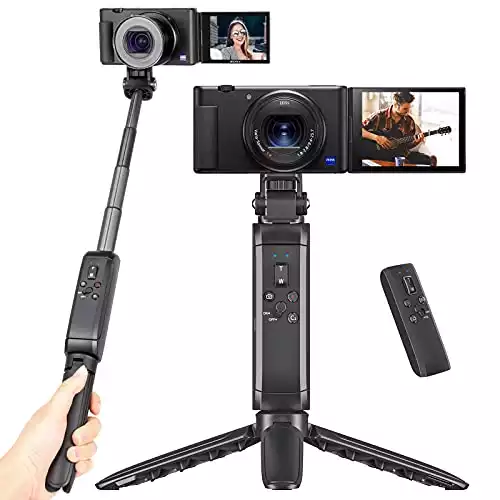MT-40 Remote Shooting Grip Extendable Vlogging Grip Handle