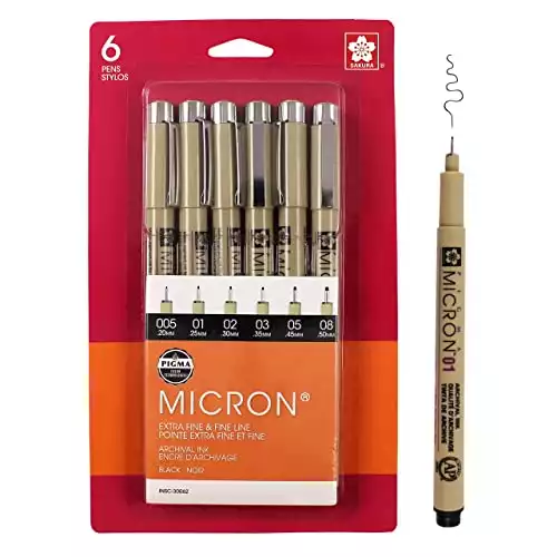 SAKURA Pigma Micron Fineliner Pens