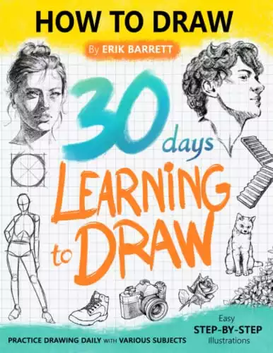 30 Days Learning to Draw: 30-Day Drawing Checklist