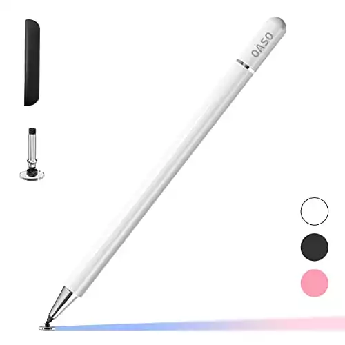 OASO Stylus Pen for Touch Screens, Disc Tip & Magnet Cap Styli Pencil
