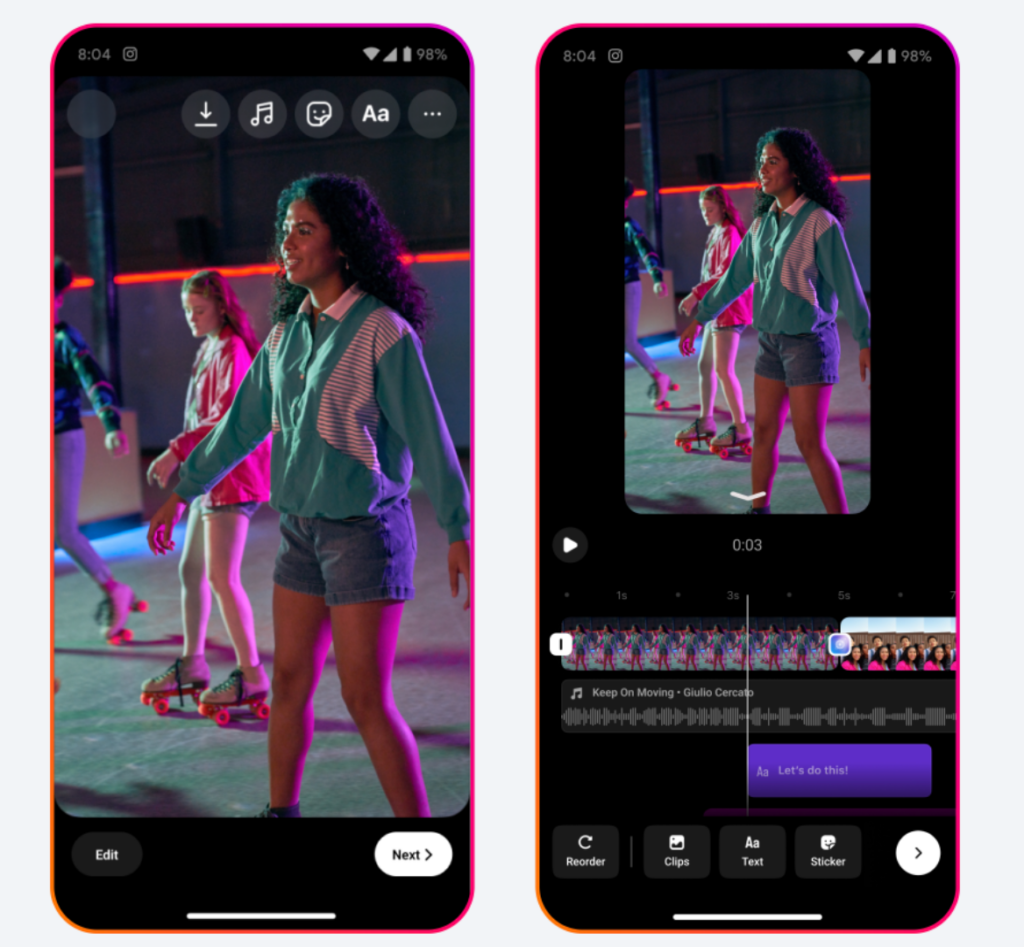 Instagram Introduces New Reel features: In-App Editing And Analytics