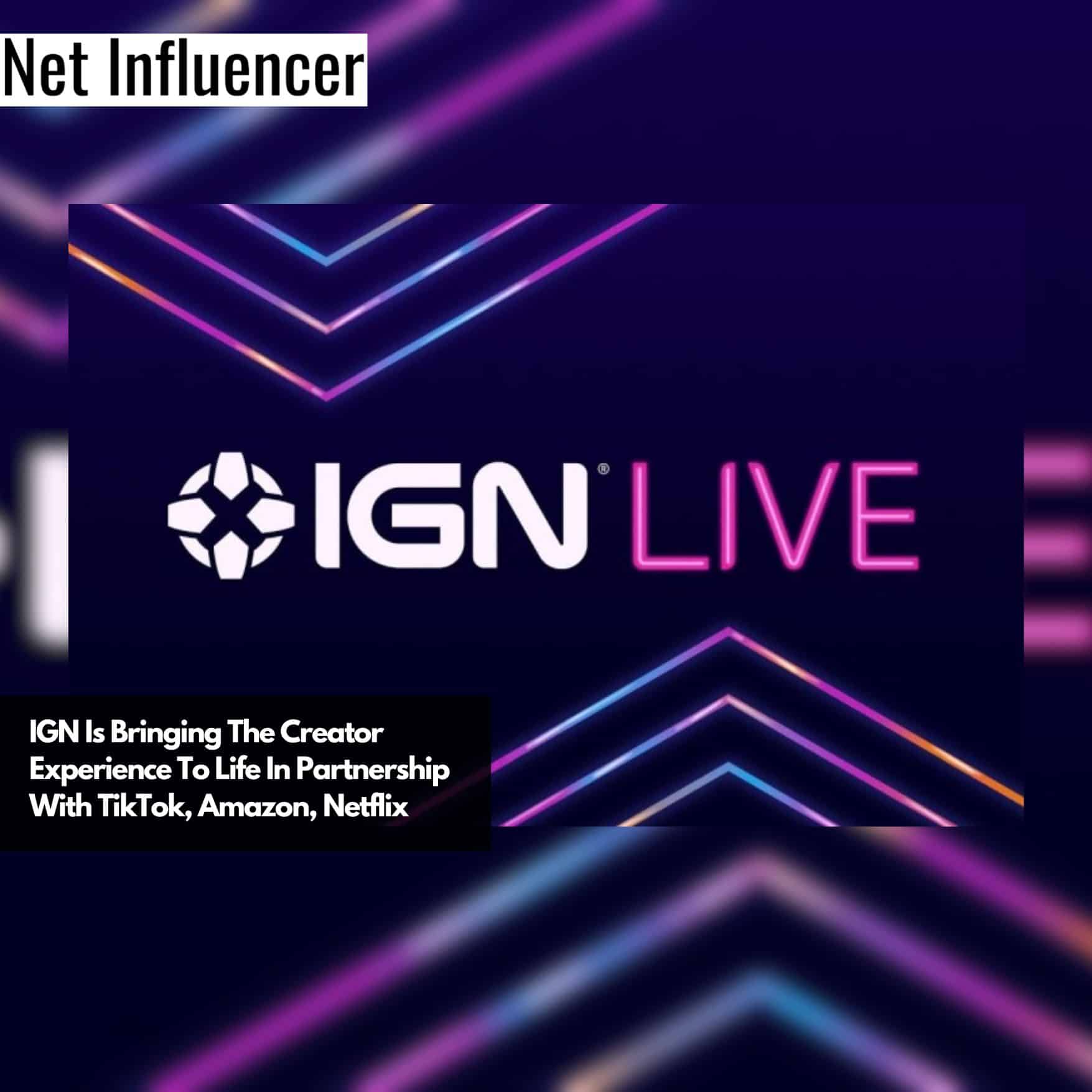 IGN Is Bringing The Creator Experience To Life In Partnership With TikTok, Amazon, Netflix