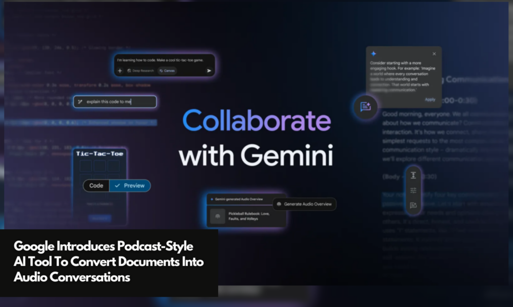 Google Gemini AI podcast creation tool