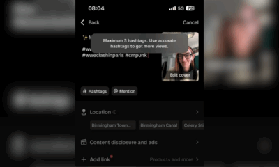TikTok Caps Hashtags At Five Per Post