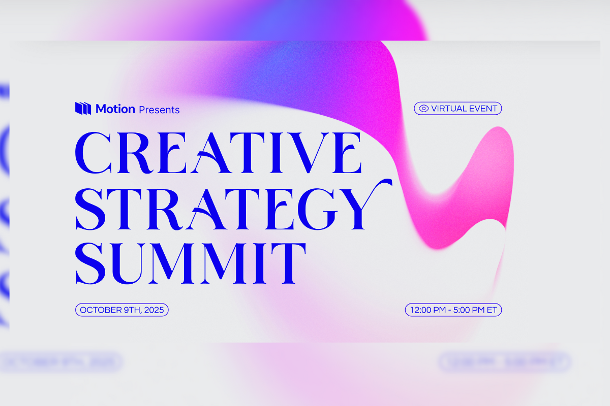 Leading Creative Strategists To Share Performance Marketing Insights At Motion’s Virtual Summit October 9