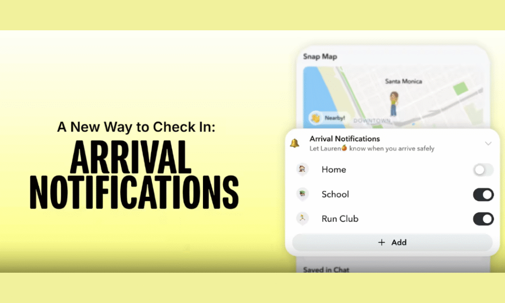 Snapchat Now Lets Users Automatically Alert Friends When They Arrive At Any Location