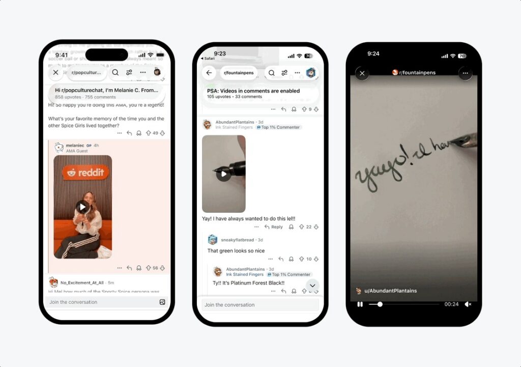 Reddit Launches Video Comments for All Users