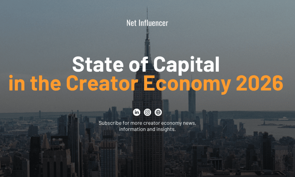 State Of Capital In The Creator Economy 2026