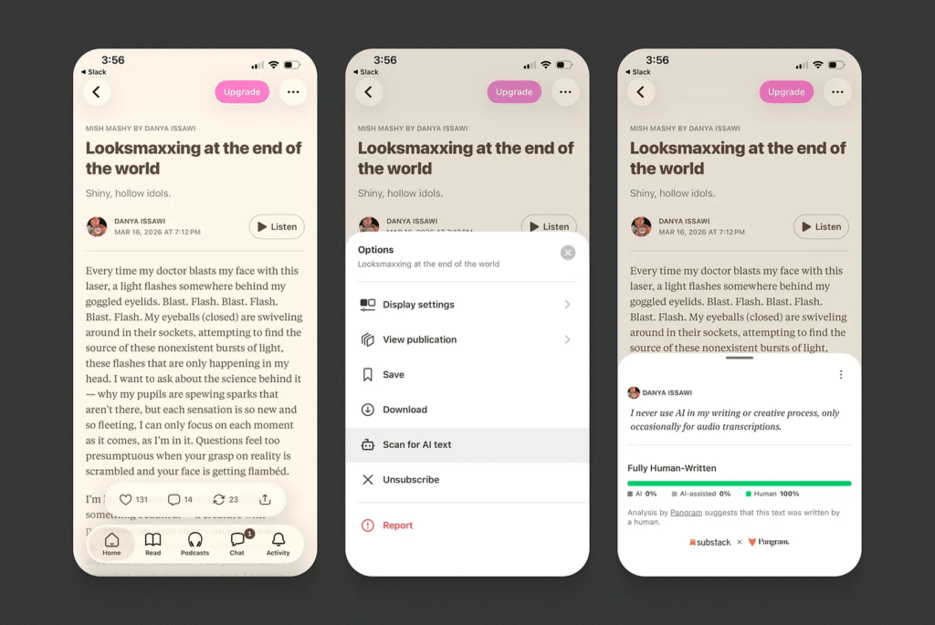 Substack Launches AI-Detection Tools With Pangram to Flag AI Generated Content