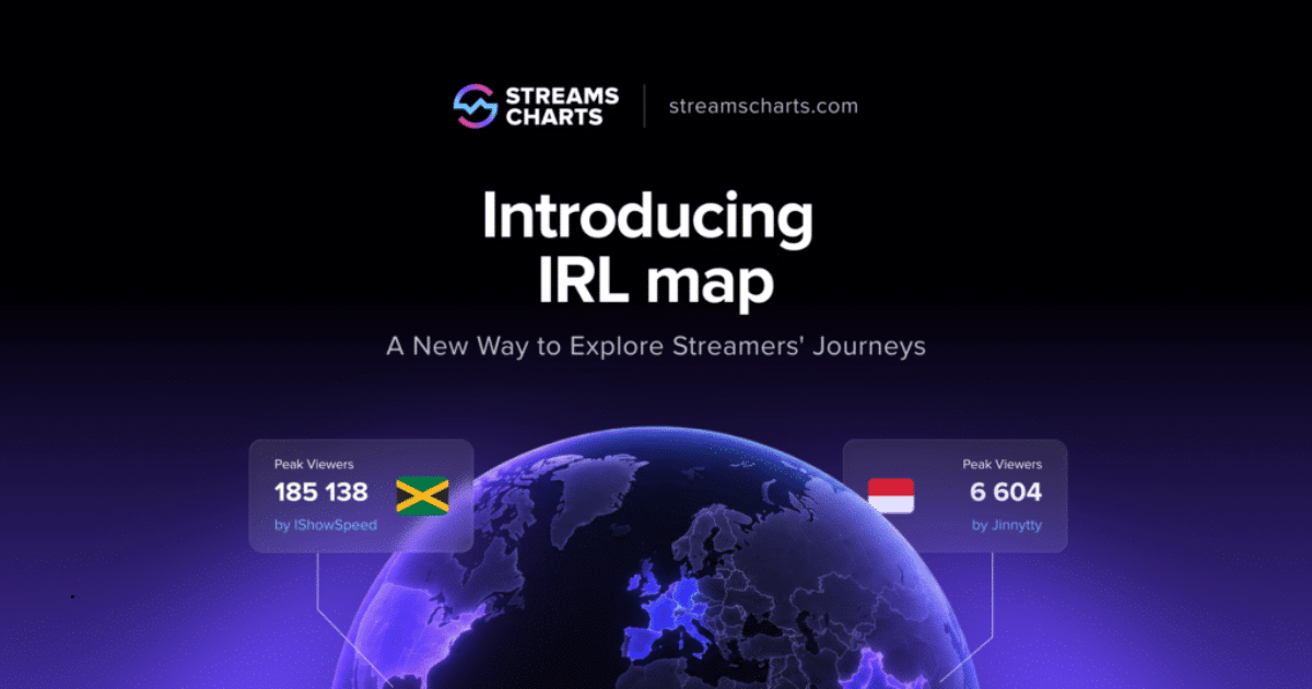 Streams Charts Launches IRL Map, An Interactive Tool For Tracking Streamers" Travel History