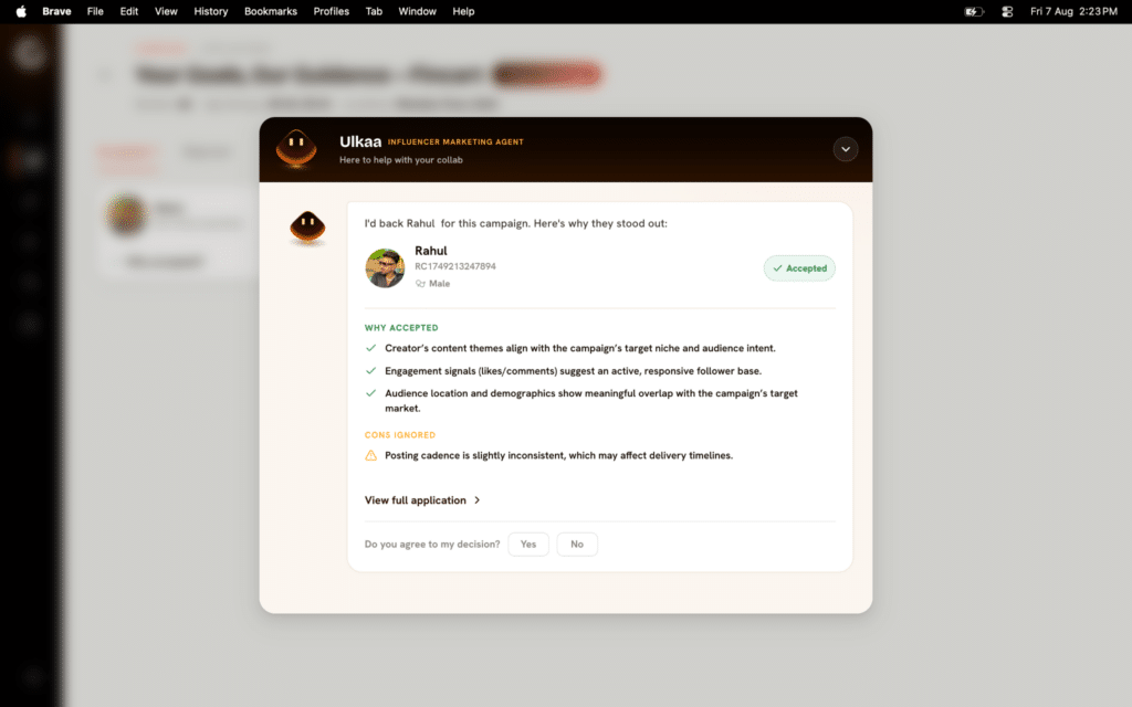 Ulkaa’s Rahul Gayakwad Believes AI Agents Could Solve Influencer Marketing’s Scaling Problem