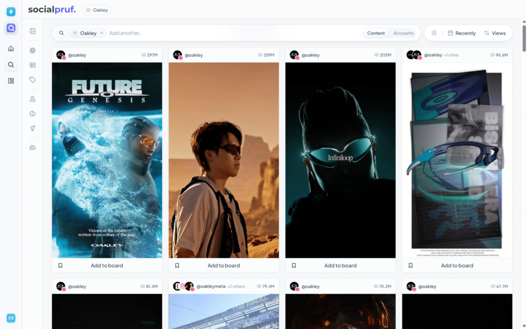 Social Intelligence Platform Socialpruf Launches ‘Discovery,’ a Performance-Sorted Content Database for Creative Strategists